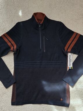 Smartwool Intraknit 1/4 Zip Thermal Merino Base Layer Womens Medium